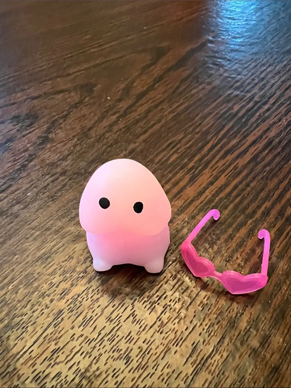 Pink Squishy Mini Bachelorette Toy with Pink Sunglasses